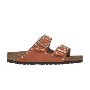 Birkenstock Wmns Arizona Rivet Suede Narrow 'Dark Rust'