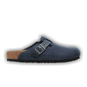 Birkenstock Boston Mixed Leather 'New Navy'