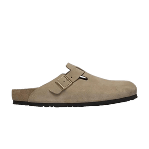 Birkenstock Boston Exquisite Suede Sandal 'Taupe'