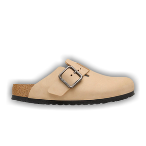 Birkenstock Boston Wire Buckle Nubuck 'Sandcastle'