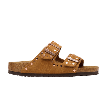 Birkenstock Wmns Arizona Rivets Suede Sandal 'Mink'