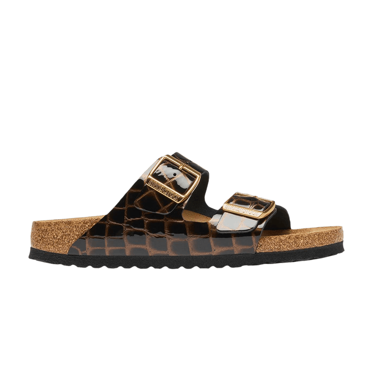 Birkenstock Wmns Arizona Emboss Leather Sandal 'Black' 1032864