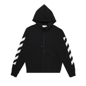 Off-White Diag Arrow Slim Zip Hoodie 'Black/White'