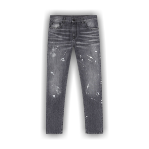 Off-White Diag Outline Paint Skinny Jeans 'Vintage Grey/White'