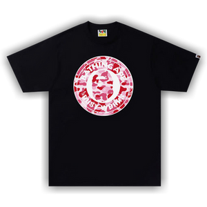 BAPE ABC Camo Busy Works Tee 'Black/Pink'