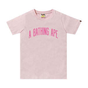 BAPE A Bathing Ape Letter Tee 'Pink'