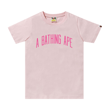 BAPE A Bathing Ape Letter Tee 'Pink'