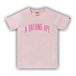 BAPE A Bathing Ape Letter Tee 'Pink'