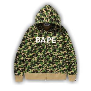 BAPE ABC Camo Full Zip Hoodie 'Green'
