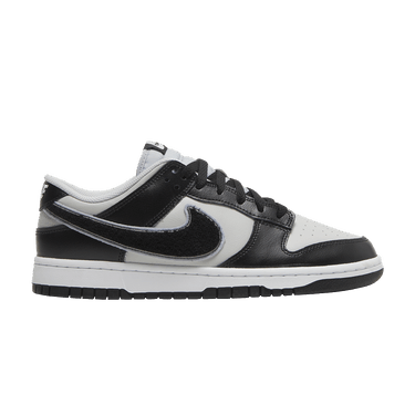 Nike Dunk Low 'Chenille Swoosh - Black Grey Fog'