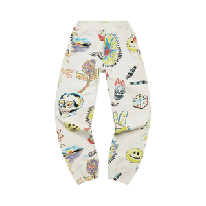 Market Smiley Coloring Book Aop Sweatpants 'Cream'