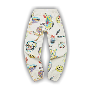 Market Smiley Coloring Book Aop Sweatpants 'Cream'