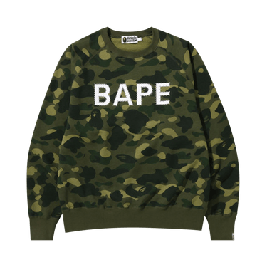 BAPE Color Camo Crystal Stone Relaxed Fit Crewneck 'Green'