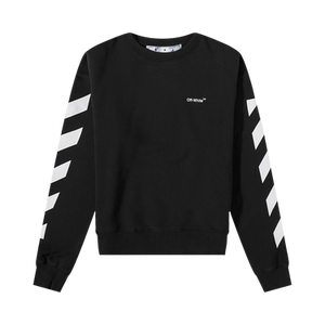 Off-White Diagonal Helvetica Oversized Swetshirt 'Black'