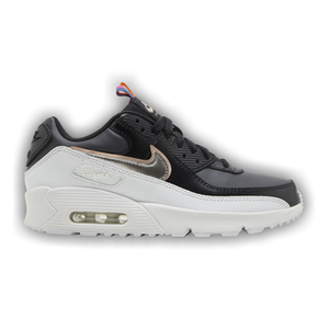 Nike Air Max 90 Leather SE GS 'Off Noir Metallic Pewter'