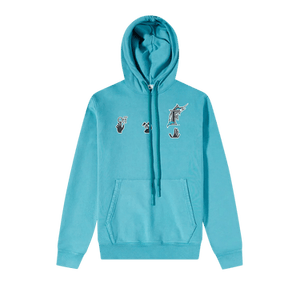 Off-White MLB Miami Marlins Hoodie 'Lake Blue/Black'