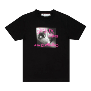 Off-White Tornado Type Slim Short-Sleeve Tee 'Black/Fuchsia'