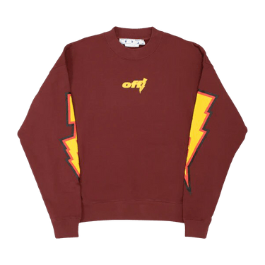 Off-White Thunder Stable Skate Crewneck 'Barolo Yellow'
