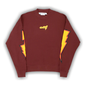 Off-White Thunder Stable Skate Crewneck 'Barolo Yellow'