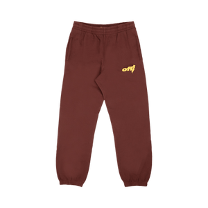 Off-White Thunder Stable Slim Sweatpant 'Barolo/Yellow'