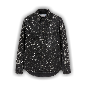 Off-White Diag Paint Denim Shirt 'Black/White'