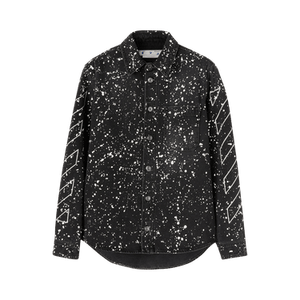 Off-White Diag Paint Denim Shirt 'Black/White'