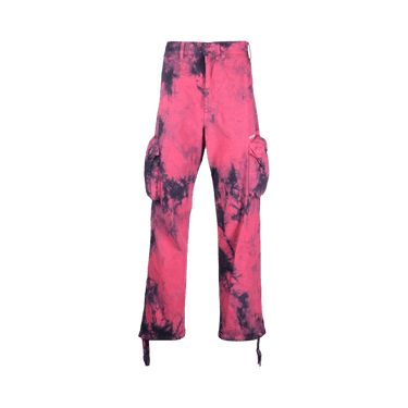 Off-White Bounce Tie Dye Ripstop Cargo 'Fuschia/White'