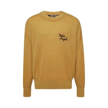 Palm Angels The Palm Sweater Intarsia 'Beige/Yellow'