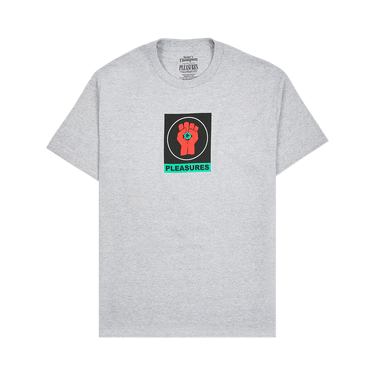 Pleasures Badge T-Shirt 'Heather Grey'