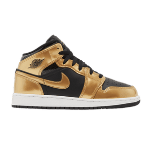 Air Jordan 1 Mid SE GS 'Metallic Gold Black'