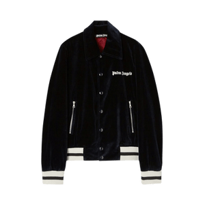 Palm Angels Sunday Baseball Jacket 'Indigo/Off White'