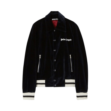 Palm Angels Sunday Baseball Jacket 'Indigo/Off White'