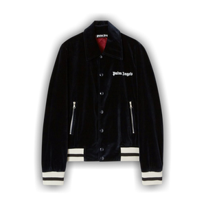 Palm Angels Sunday Baseball Jacket 'Indigo/Off White'