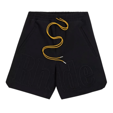 Rhude Embroidered Twill Logo Short 'Black'