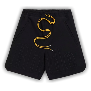 Rhude Embroidered Twill Logo Short 'Black'