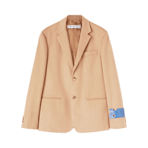 Off-White Tags Cashmere Relax Jacket 'Camel'