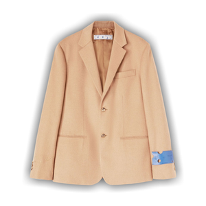 Off-White Tags Cashmere Relax Jacket 'Camel'