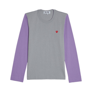 Comme des Garçons PLAY Bi-Colour T-Shirt 'Grey/Purple'