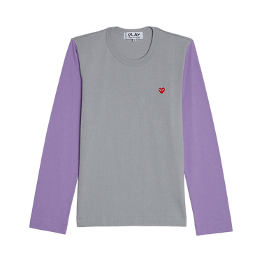 Comme des Garçons PLAY Bi-Colour T-Shirt 'Grey/Purple'