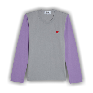 Comme des Garçons PLAY Bi-Colour T-Shirt 'Grey/Purple'