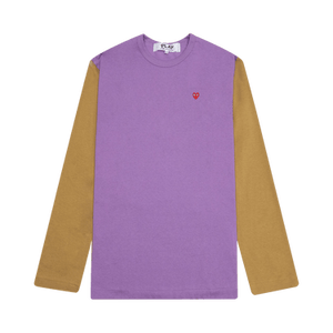 Comme des Garçons PLAY Bi-Colour T-Shirt 'Purple/Olive'