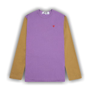 Comme des Garçons PLAY Bi-Colour T-Shirt 'Purple/Olive'
