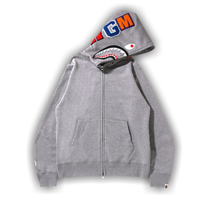 BAPE Shark Full Zip Hoodie 'Grey'