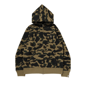 BAPE 1st Camo One Point Full Zip Hoodie 'Green'