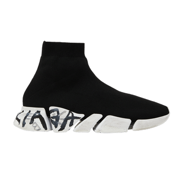 Balenciaga Speed 2.0 Sneaker 'Worn-Out Graffiti - Black'