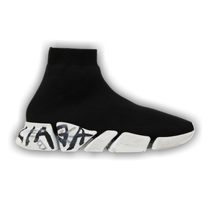 Balenciaga Speed 2.0 Sneaker 'Worn-Out Graffiti - Black'