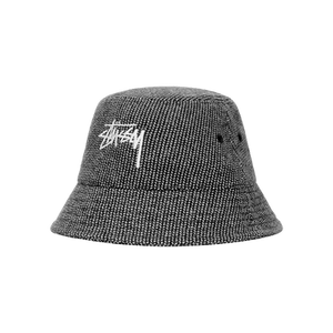 Stussy Zig Zag Stock Bucket Hat 'Black'