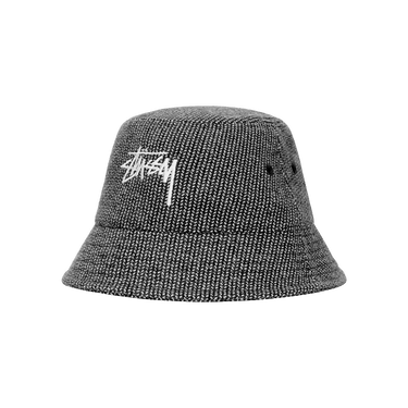 Stussy Zig Zag Stock Bucket Hat 'Black'