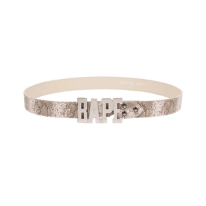 BAPE Snake Belt 'Beige'