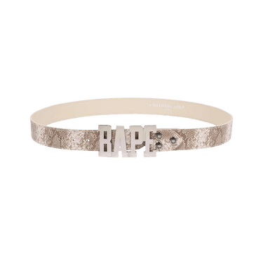 BAPE Snake Belt 'Beige'